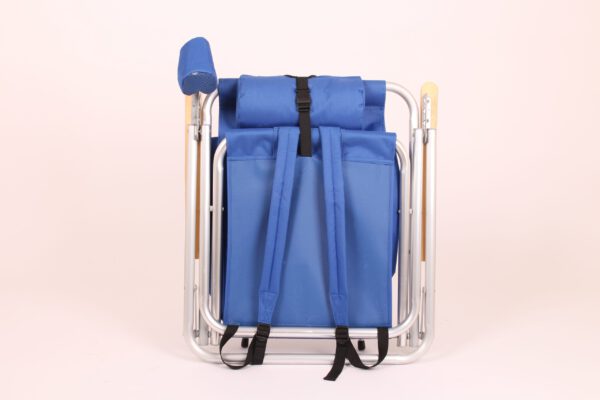 Beach chair folded
